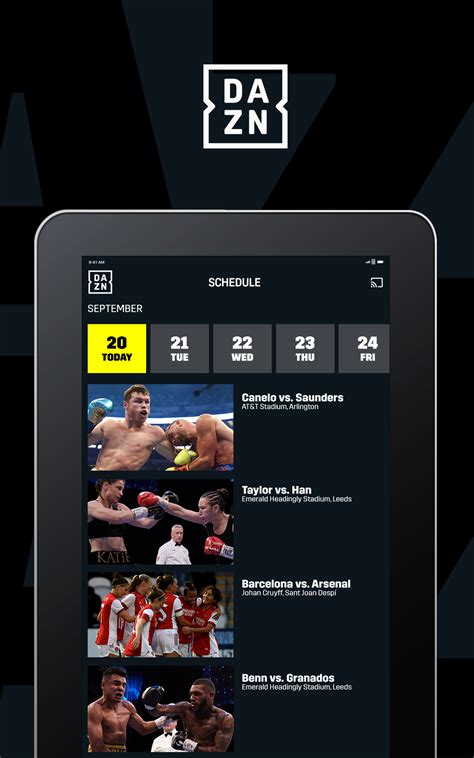 DAZN for Android .